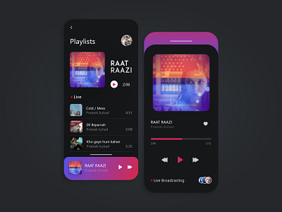 Music App ( Playlist Concept )