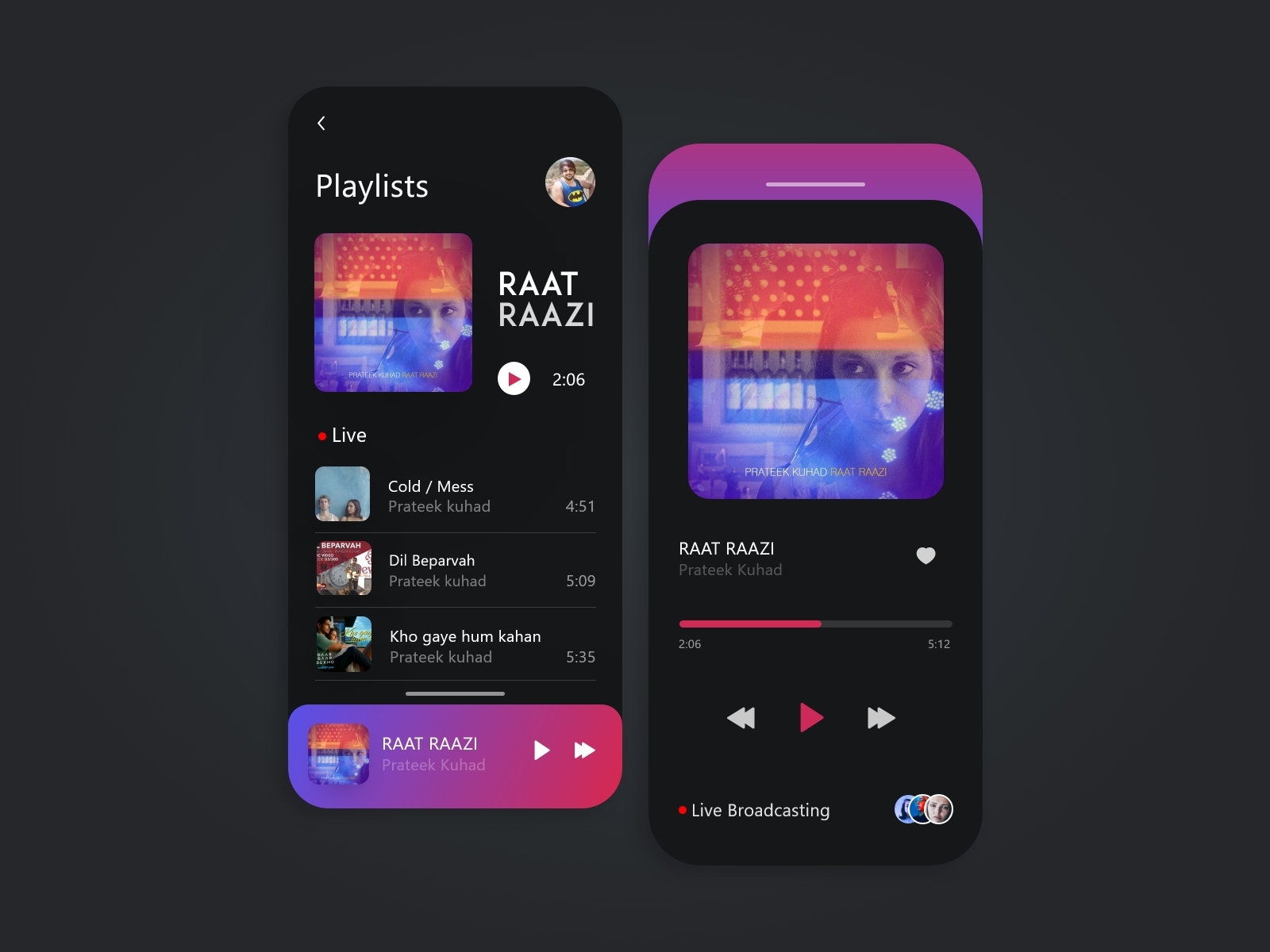 Music App ( Playlist Concept ) by Kunal Jasuja on Dribbble