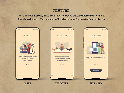 Book Share App ( Concept ) Splash Screens