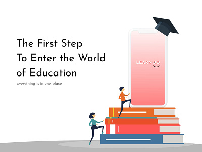 Learnoo App ( Full Presentation in Description ) app book boy concept design education girls learn learning learning app one place student study ux world
