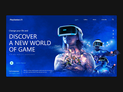 Sony-VR Website ( Concept ) concept sony virtual virtualreality vr webdesign website world