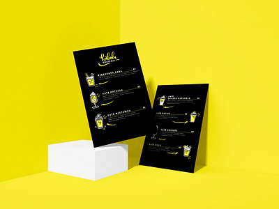 Menu design for coffeeshop branding coffeeshop drink menu graphicdesign illustrator vector