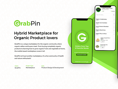 GrabPin - Hybrid Marketplace for Organic Product lovers