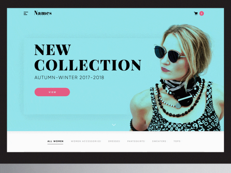 Landing Page animation gif home illustration landing shop ui ux