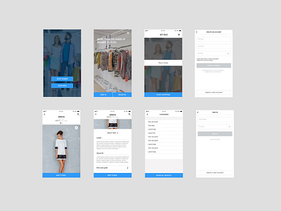 Mobile store graphic icons kit mobil shop ui ux web webdesign