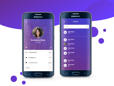 Mobile App for Contacts app contact mobile add mobile contacts prototype ui ux web