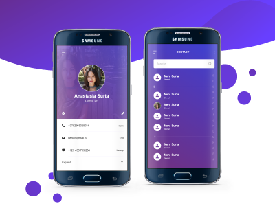 Mobile App for Contacts