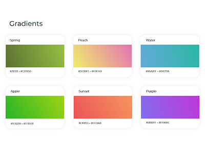 Gradients app branding gradient logo site tool web website