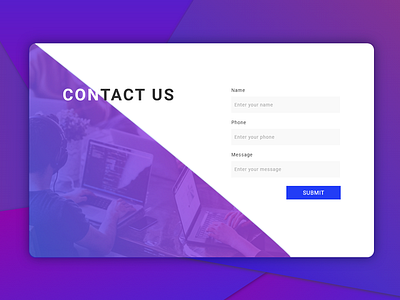 Internal page contact experience internal landing online page site ui us user ux web
