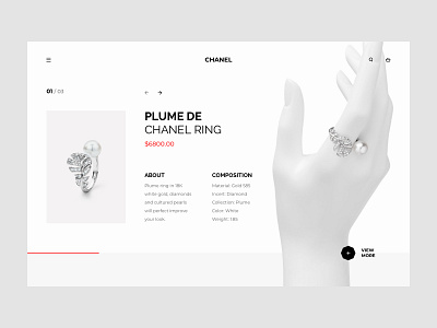 Jewelery Shop Concept concept design fashion hero jewelery slider typography ui ux