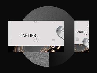 Cartier adobe xd branding design designs minimal photoshop shot ui ux web