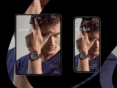 Cartier Tablet and Mobile adobe xd afte effects animation app branding design designs ecommerce graphic design minimal photoshop shot typography ui uidesigns ux uxdesigns uxuidesigns web website