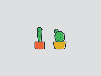 Cactus Illustration 🌵 cacti cactus icon icon illustration icons illustration outdoor plants plants potted plants