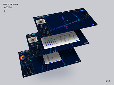 A set interface background design dashboard design gis list ui management information system original design ui