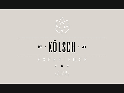 Label for our local crafted beer: KÖLSCH