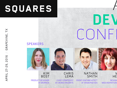 Squares Conference 2016 Flyer