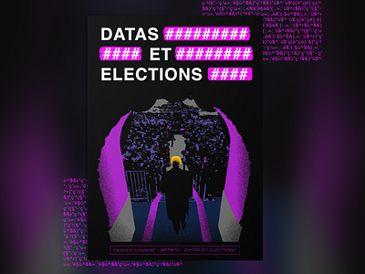 DATAS & ELECTIONS - TRUMP book branding design flat graphic illustration logo poster print typo typography vector web design website