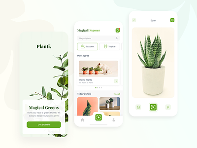 Concept: Plant App app design application concept app design fresh fresh air green interface design nature plant plant app ui ui design user interface ux ux design