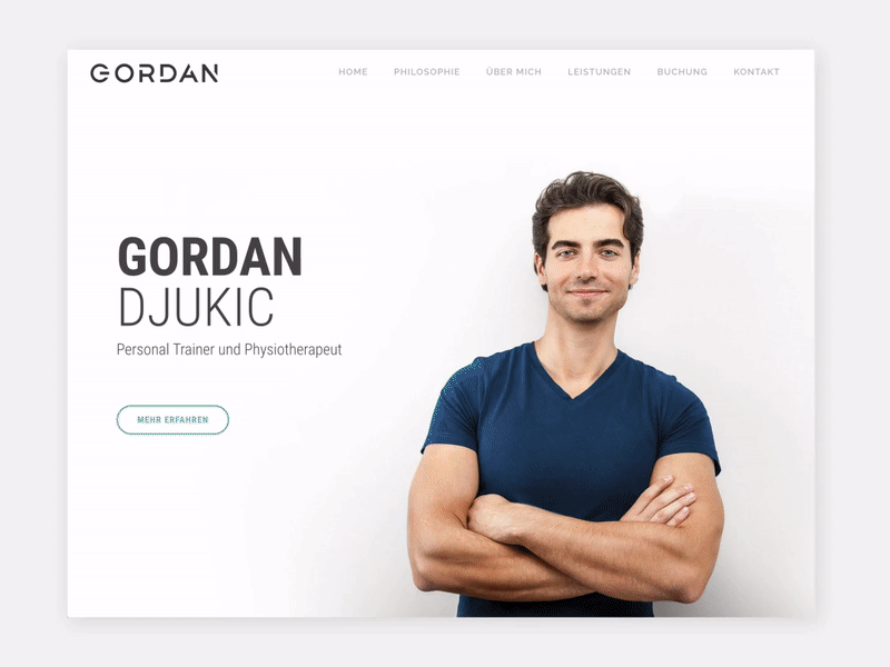 Gordan website animation branding fitness interface interface design screendesign ui-ux uidesign ux-design web webdesign website