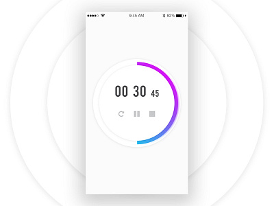 Countdown Timer app countdown gradient minimal mobile timer ui