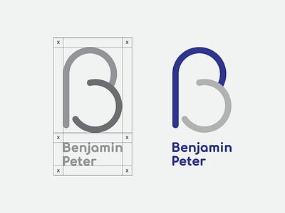 Benjamin Peter Logo branding identity logo minimal simple
