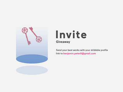 Dribbble Invite dribbble giveaway invitation invite key