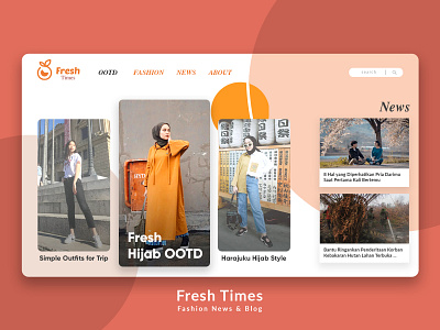 A Simple Fashion Website design indonesia landing page layout typography ui ux web website woman