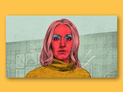 HBO's Mosaic editorial art illustration portrait