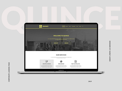 Quince, Corporate Website Landing Page