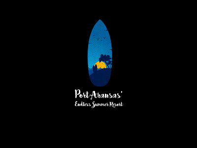 Portarnsas brand conception design identity illustrator island logo mascot pictogramme surf surfboard