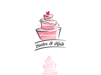 logo cake brand cake conception desgin design identity illustrator logo logofolio mascot pictogramme typography watercolor