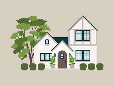 House Build Animation animated animation build building graphics home house illustration motion motion design motion graphics movement plant tree