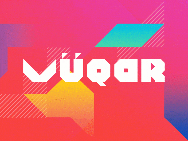 "Vüqar" Logo and Animation Design animation animation design clean color colorful flat flatdesign gradient graphic graphic design logo logo animation logo design logotype minimal minimalistic motion motion design vector vuqar