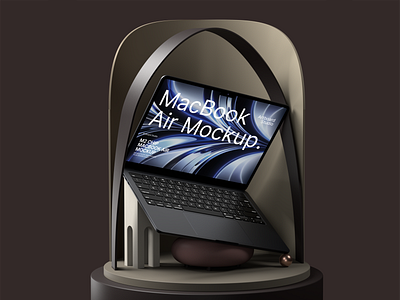 Macbook Air Mockup Scene for Artboard Studio 3d apple arnold render branding cinema4d graphic design macbook macbook air render ui