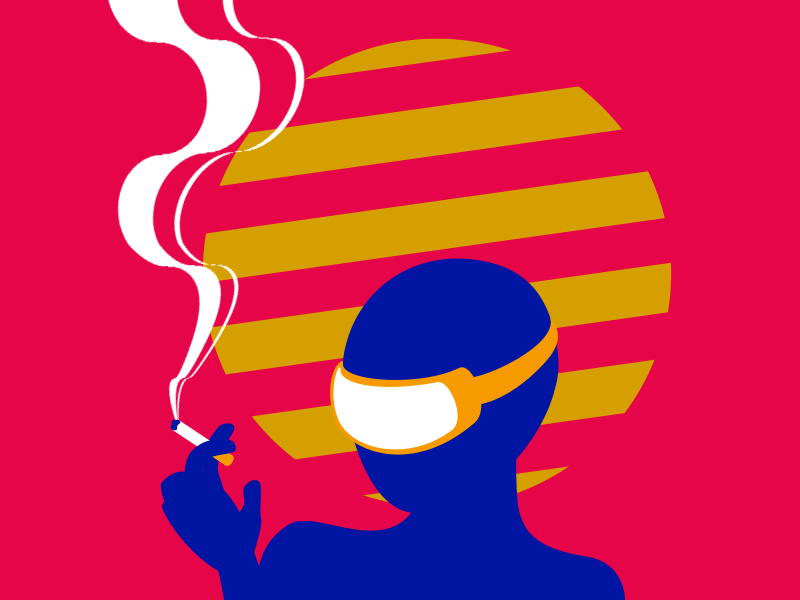 Cyberpunk motiongraphics illustration animation
