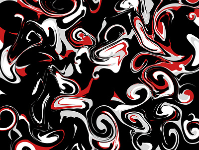 Haida Waves art black design graphic design haida illustration illustrator red vector