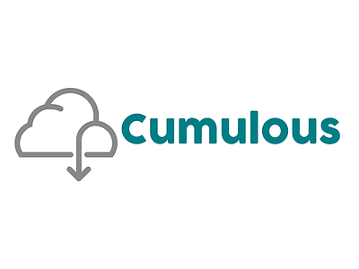 Cumulous art cloud cloudshare cool art daily logo challenge freelance graphic design green grey illustrator logo logonew