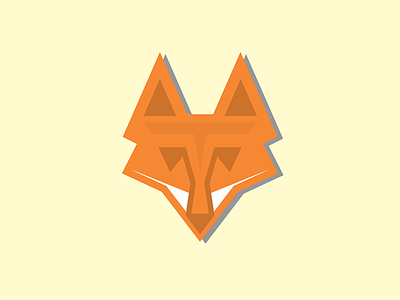 Fox animal art cool art daily logo challenge fox freelance graphic design illustrator logo orange yellow