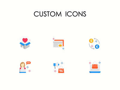 Custom Multicolor Icons custom icons icon icon design iconography icons illustration illustration art