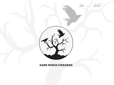 Dark Wings Firearms Brand Logo brand dark firearms logo wings