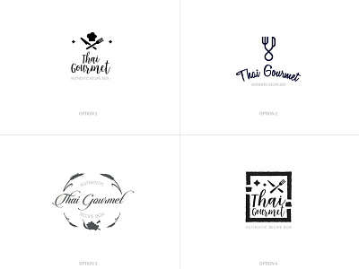 Thai Gourmet Logo styles for Different Regions