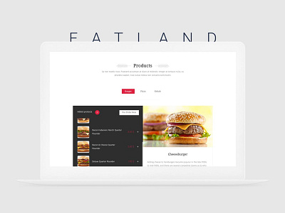 Fat Burger Web UI Concept burger fat burger fatburger web ui burger