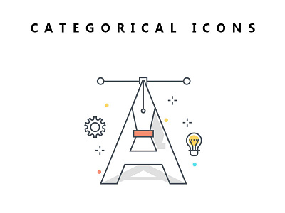 Categorical Icons for a Food Product Design a categorical design food for icons product