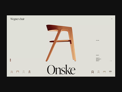 Onske — Concept 3d web webdesign website