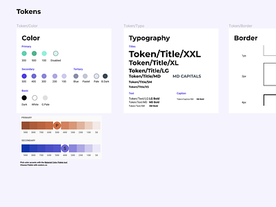 Design System for a web project in Figma