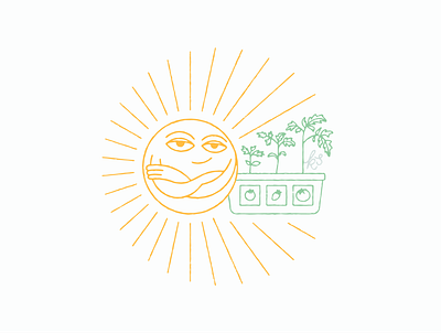 Early Investor creativeproject earthday future garden hand drawn illustration investment sun sunshine sunstories texture tomato