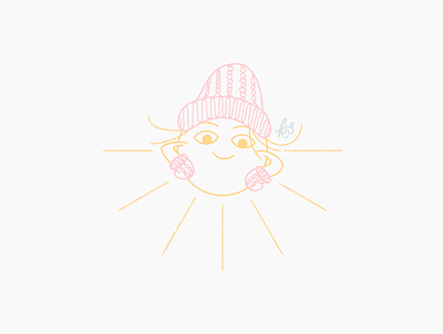 Sun Stories: Winter character cute hand drawn illustration mittens seasons sun stories sunshine texture winter