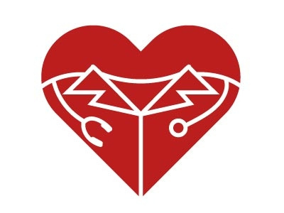 cardiologist logo concept adobe illustrator branding cardiologist doctor flat design heart hospital illustration logo vector