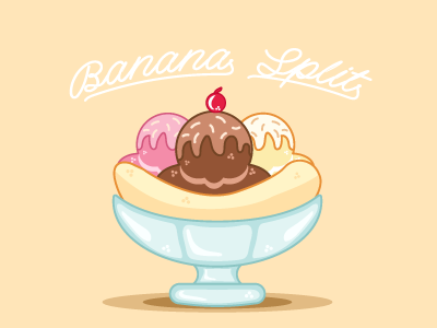 Banana Split Vector