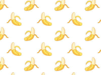 Banana Pattern adobe illustrator banana flat design food fruit illustration pattern seamless surface pattern vector